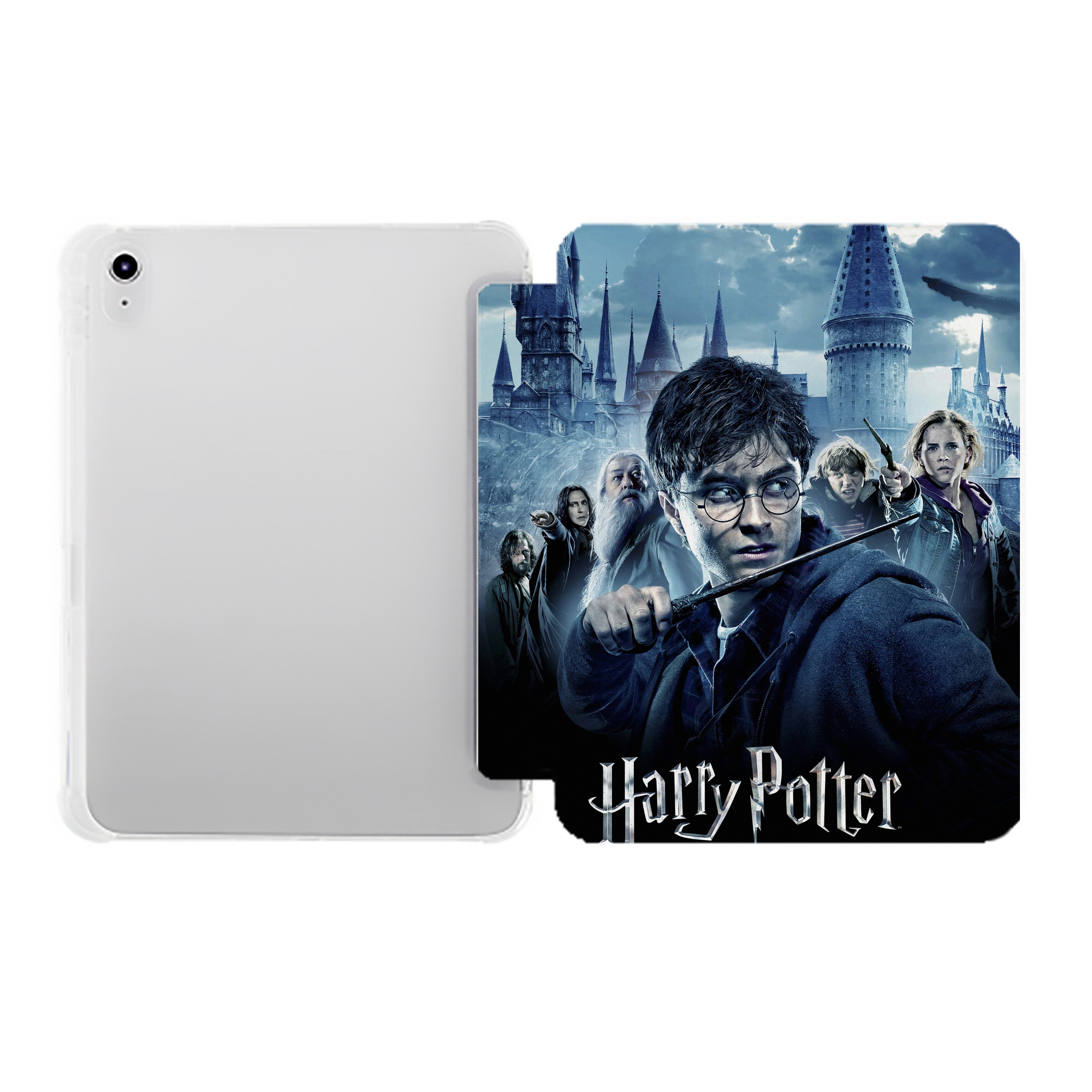 （画像用） Harry Potter ハリー・ポッターシリーズ IPad ケース ペン収納付き 三つ折りスタンド PUレザー×シリコン 対応機種9.5/10.5/10.9インチ
